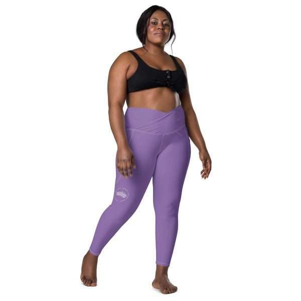 Leggins de cintura cruzada con bolsillos