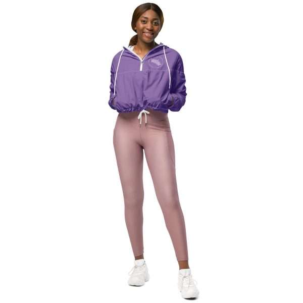 Cortavientos crop para mujer