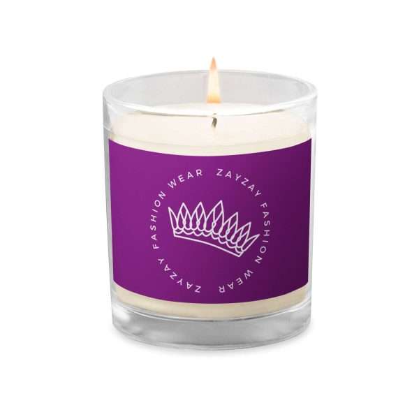 Vela de cera de soja en tarro de cristal